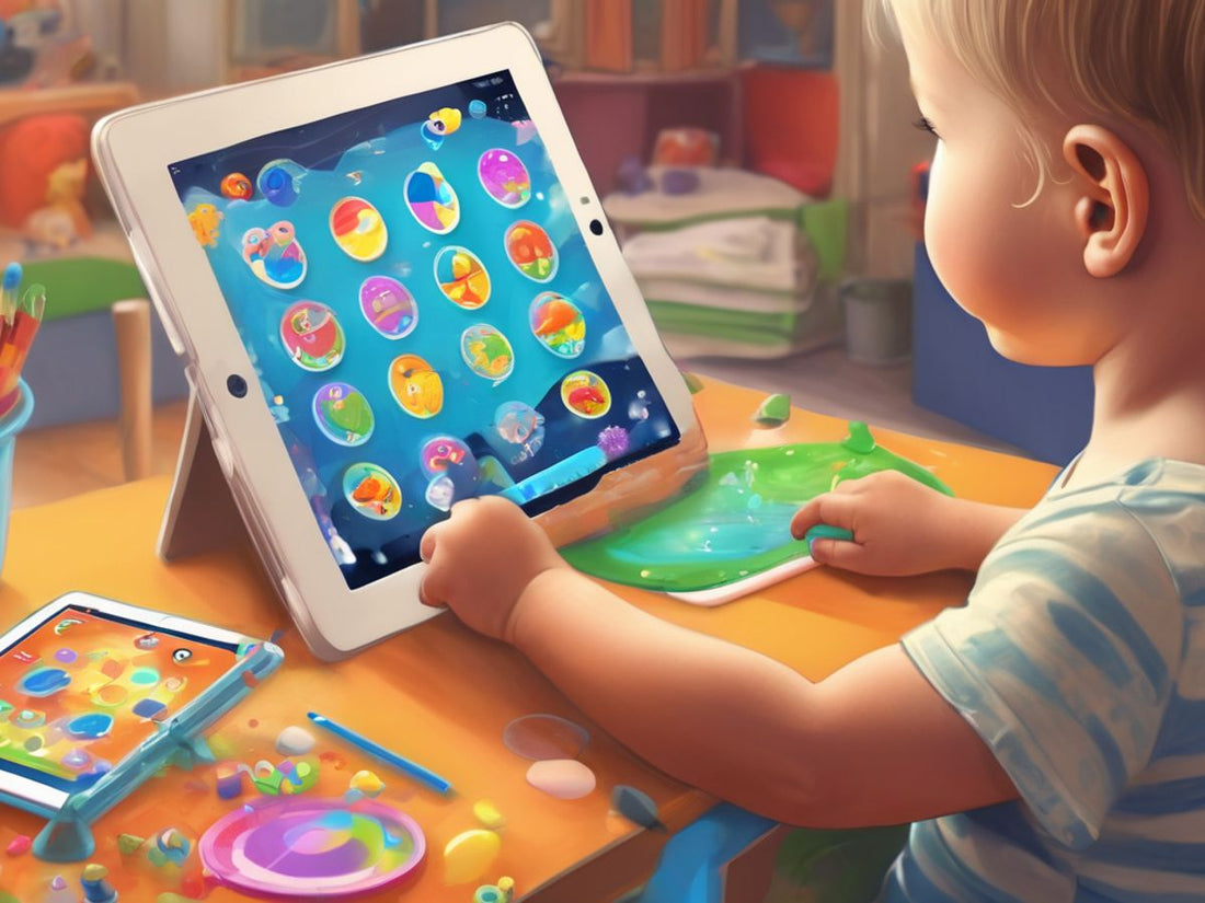 toddler using tablet educational apps