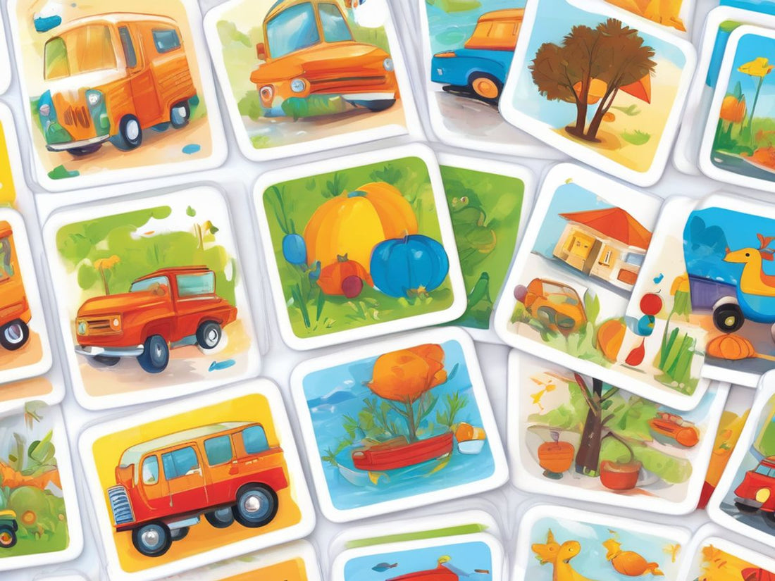 preschool learning flashcards colorful educational illustrations