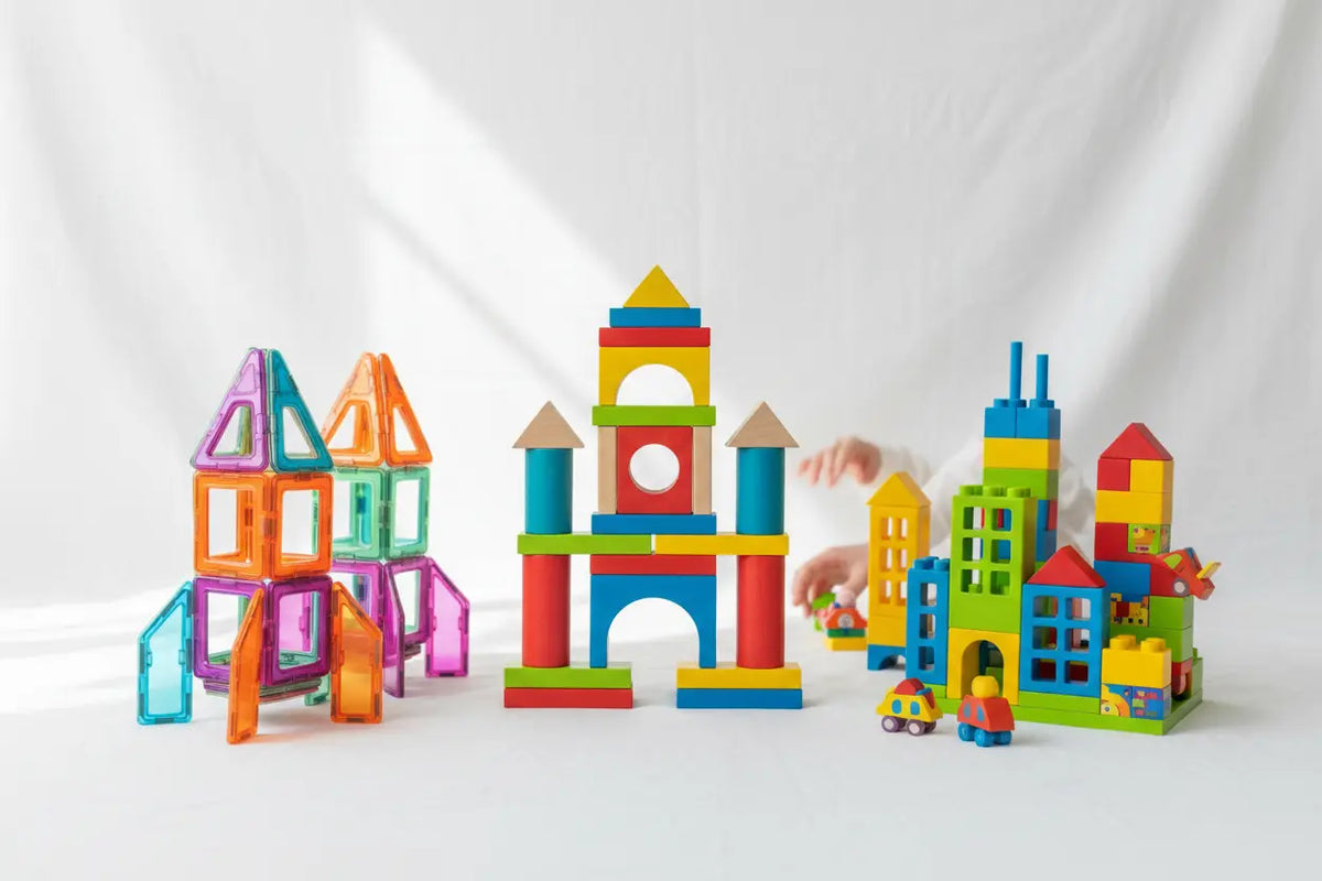 Creative building toys for kids with flower blocks, space models and decorative kits