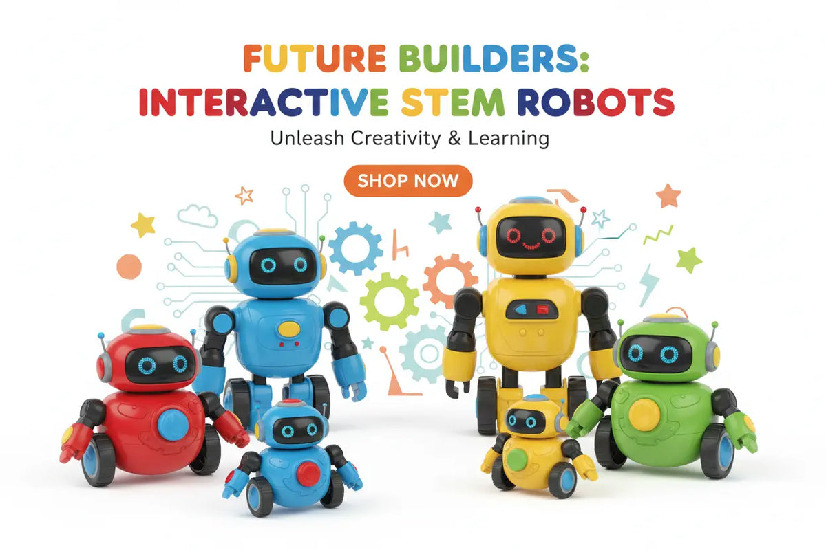 Interactive robot toys for kids including robot dogs, painting robots and dancing robots