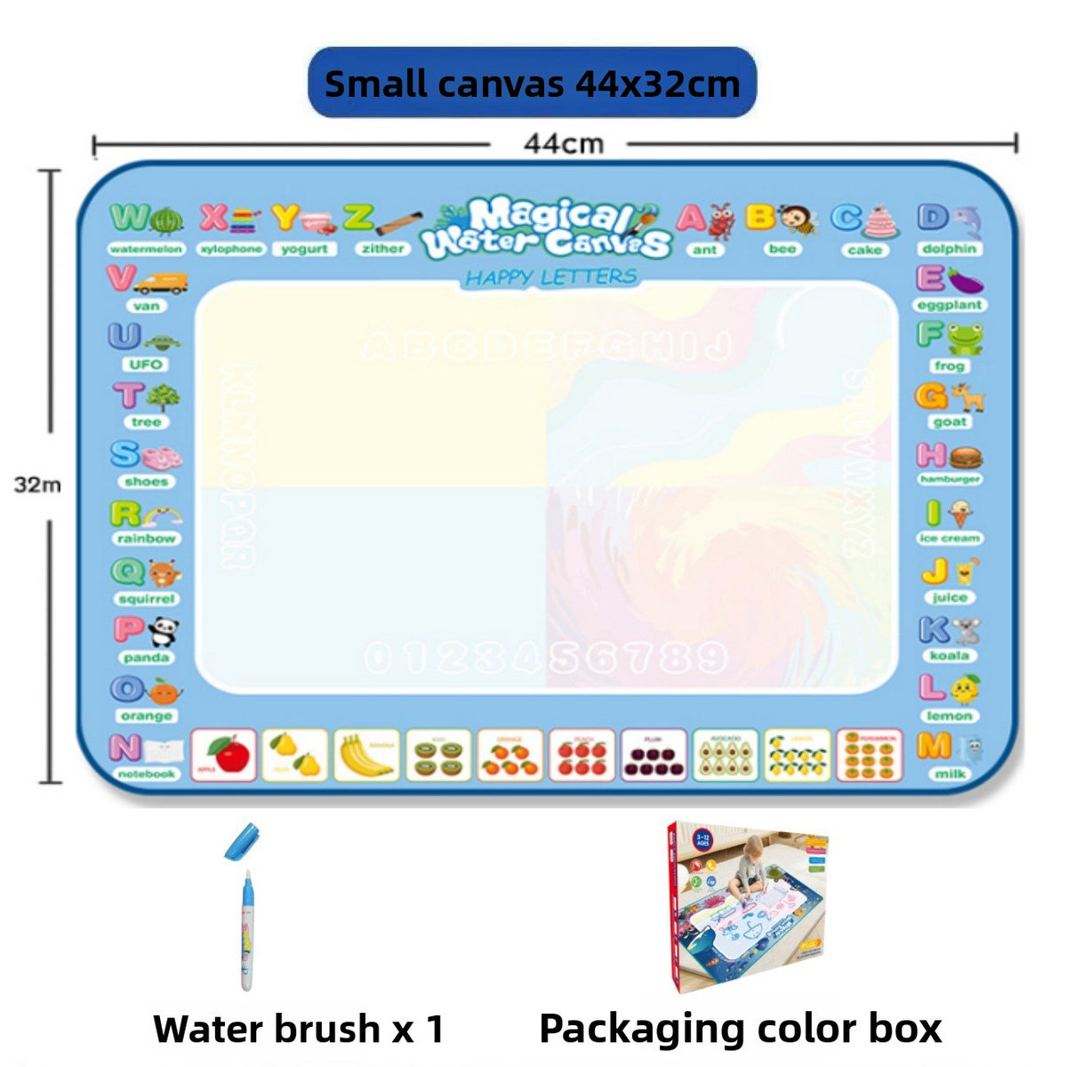 Reusable Magic Water Drawing Mat – Size and Theme Options