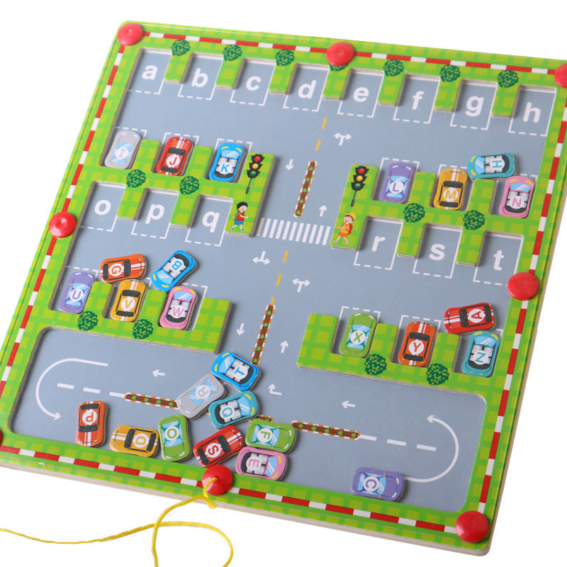 Wooden Magnetic Maze & Learning Boards for Kids