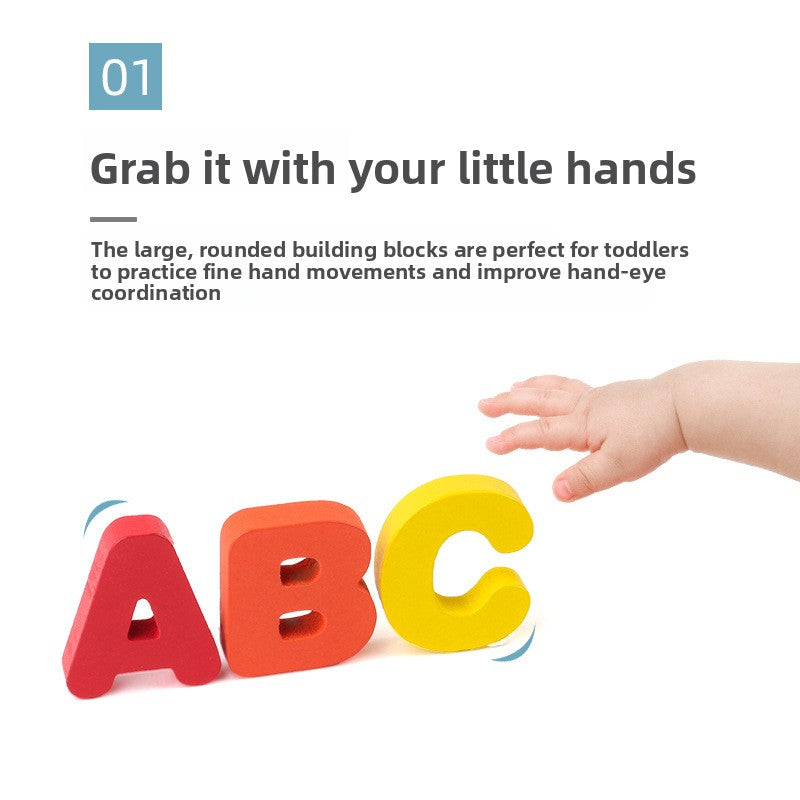 Wooden Learning Board for Letters and Numbers