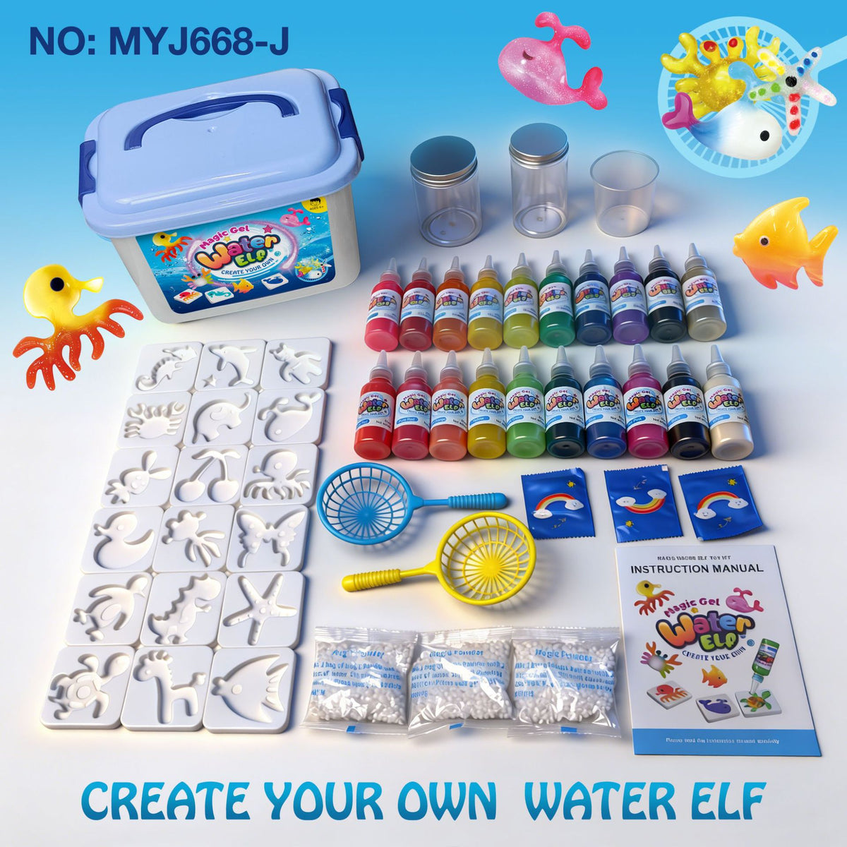 Water Elf Hydrogel Craft Set – 12 or 20 Bottles