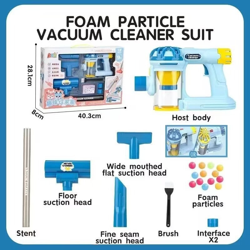 Kids Electric Pretend Vacuum Cleaner Set