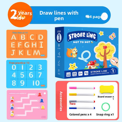 Erasable Pen Control Practice Cards for Kids