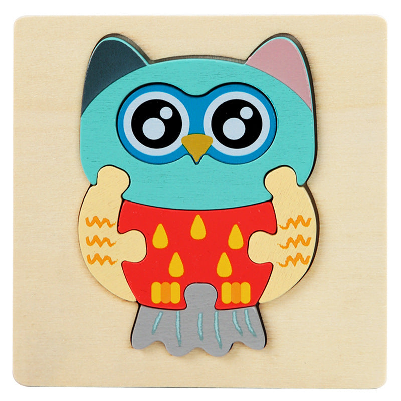 Wooden 3D Puzzle Toy for Spatial Learning