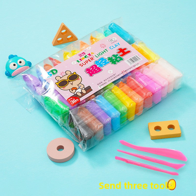 Ultra-Light Modeling Clay Set – 12, 24 or 36 Colors