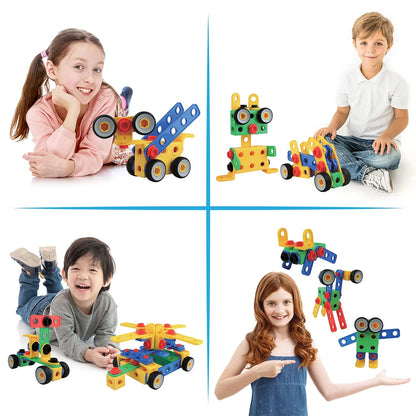 201 PC Construction Building Engineering Set, STEM Toy, Learning Toy for Kids Ages 3+