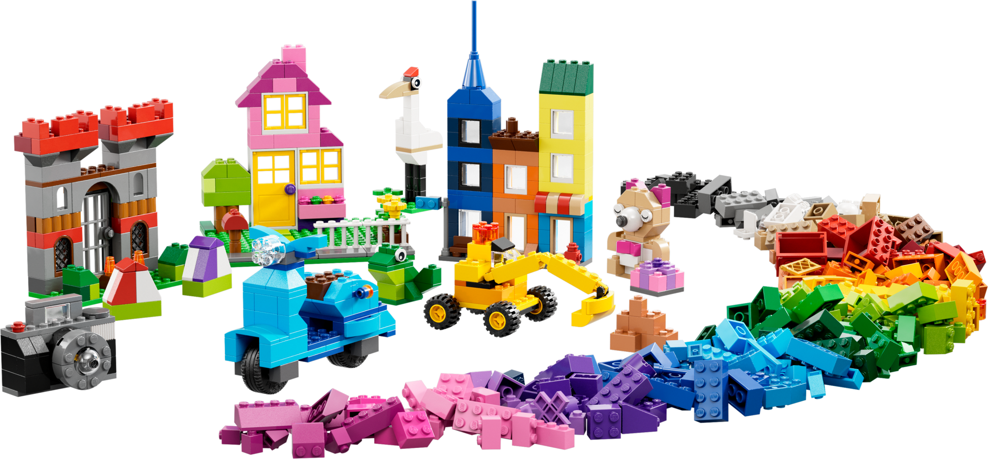 Classic Large Creative Brick Box 10698 Play and Be Inspired by  Masters, Toy Storage Solution for Home or Classrooms, Interactive Building Toy for Kids, Boys, and Girls