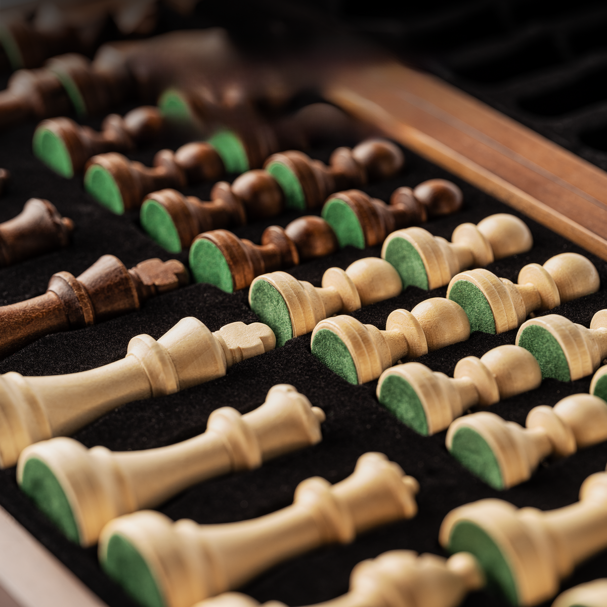 Solid Wood Magnetic Chess Set for Kids
