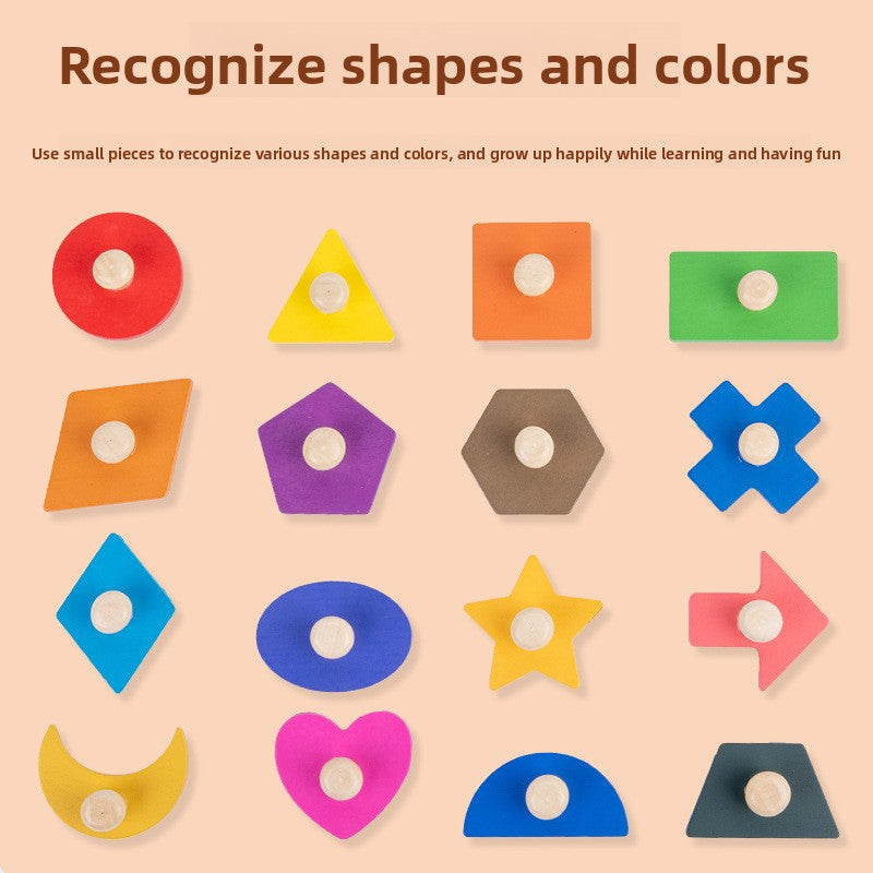 Montessori Magnetic Shape Puzzle Board for Kids
