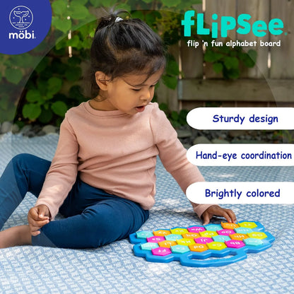 Flipsee Sensory Toy Flip N' Fun Toddler Activity Alphabet Games ABC Montessori Toy