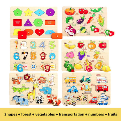 Montessori Wooden Educational Puzzle Board