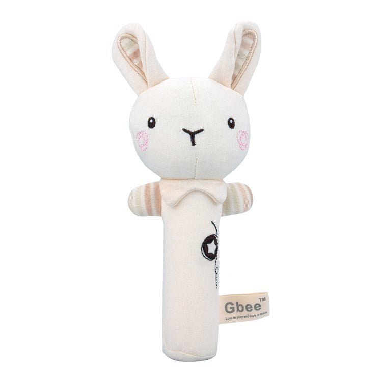 Infant Hand Bell Rattle Toy Rabbit Shaker Single