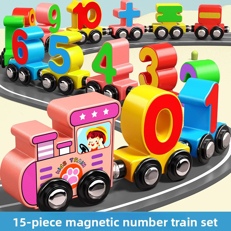 Magnetic Number Train Toy for Early Math