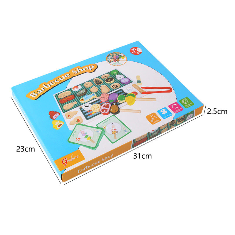 Wooden Kitchen Pretend Play Puzzle Toy D-BBQ Jiajiale 0.55KG