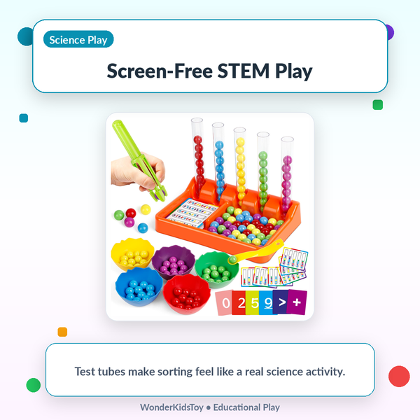Montessori Number Popsicles Matching Game for Toddlers — 40 Pcs · Numbers 1–20 · 7 Colors · Self-Correcting · Reusable Jar · Color Sorting & Counting Toy Ages 2–5