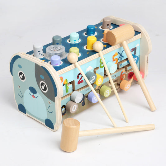 Wooden Xylophone Toy for Kids Puppy playing no music