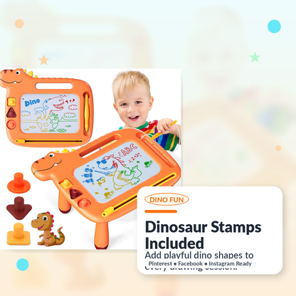 Dinosaur Drawing Board for Kids Ages 3–8 — Creativity & Fine Motor | Mess-Free