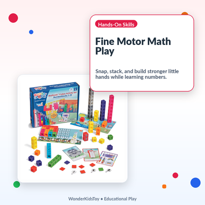 MathLink Cubes Numberblocks 1–10 Activity Set — Official BBC Math Toy · 100 Cubes · 30 Activities · Counting Adding Dividing for Kids Ages 3–6