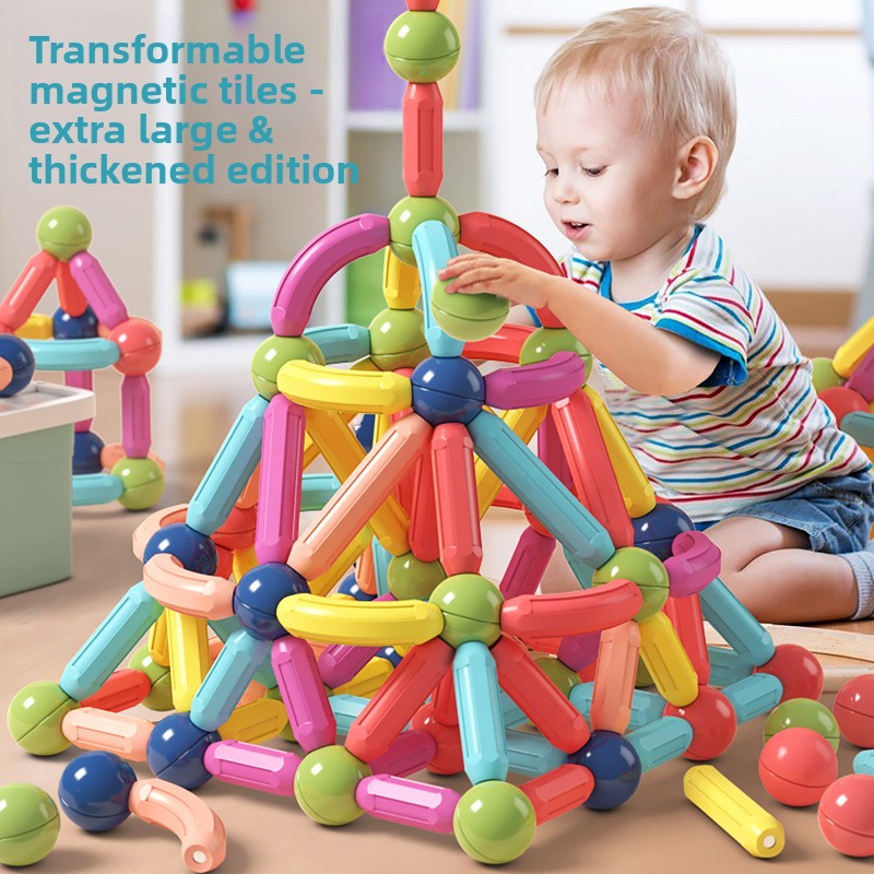 Magnetic Building Block Sets for Kids – 37 to 197 Pieces
