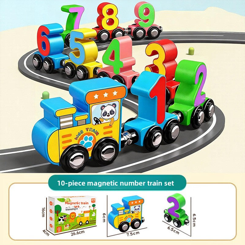 Magnetic Number Train Toy for Early Math