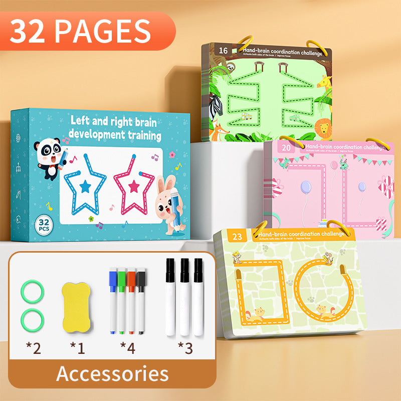Erasable Pen Control Practice Cards for Kids
