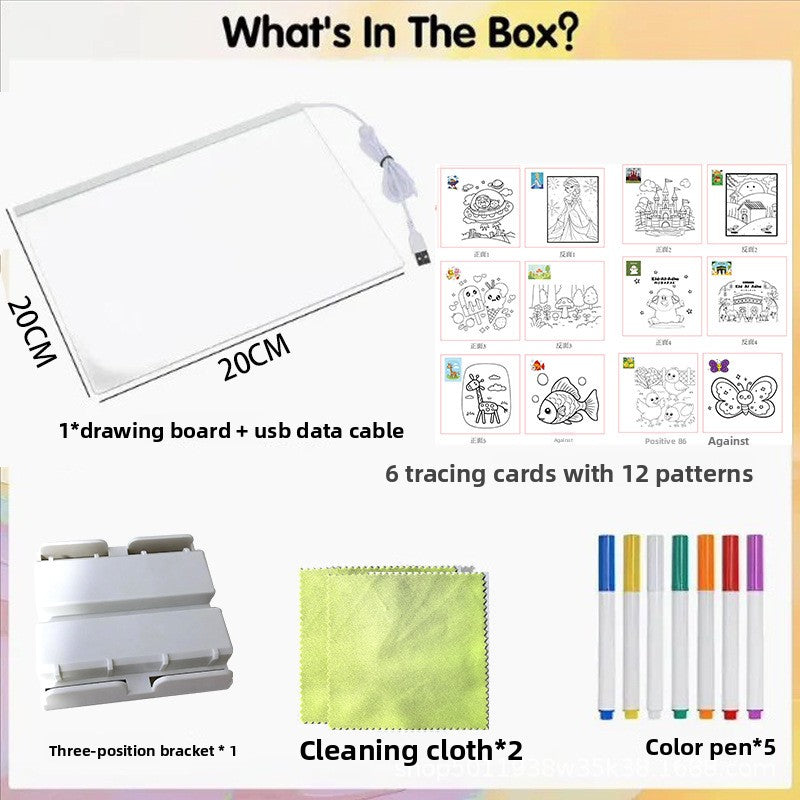 Acrylic Glow Drawing Board – Size & Stand Options
