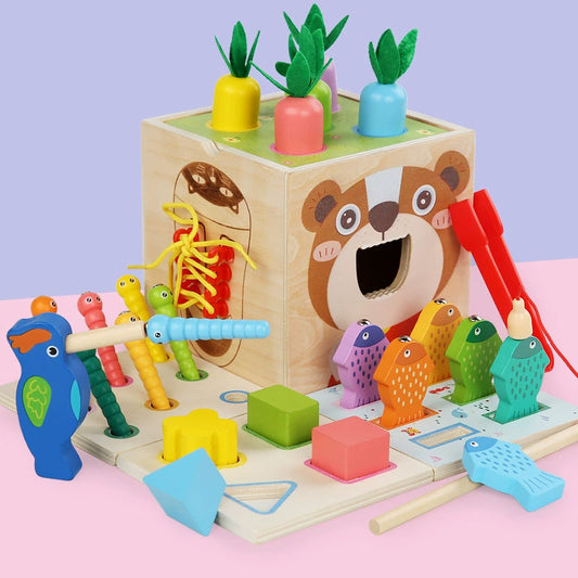 Montessori Wooden Educational Toy Set Montessori 8-in-1 Set