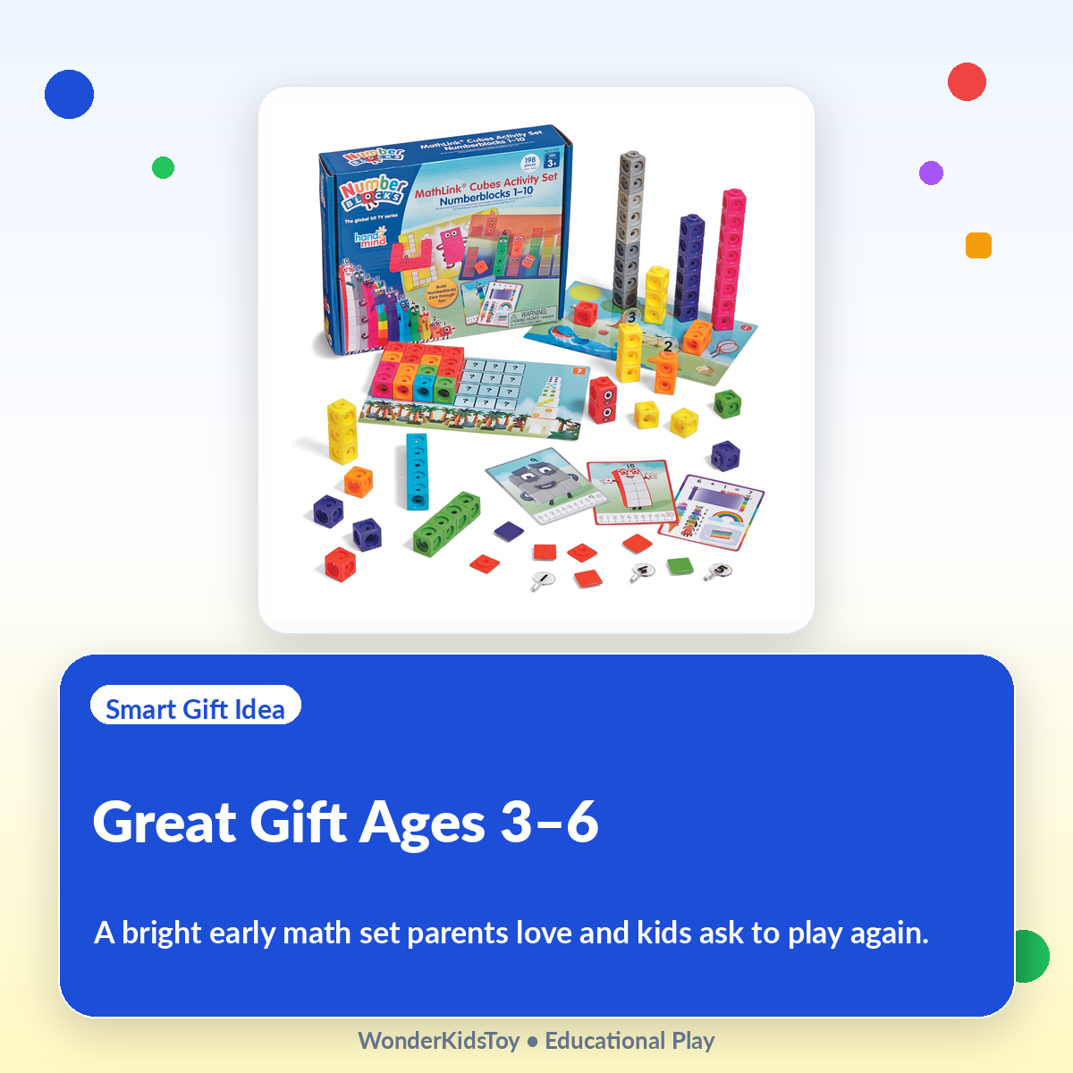 MathLink Cubes Numberblocks 1–10 Activity Set — Official BBC Math Toy · 100 Cubes · 30 Activities · Counting Adding Dividing for Kids Ages 3–6