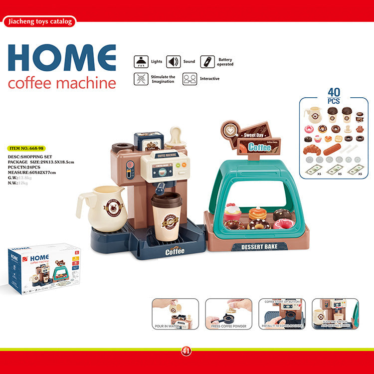 Donut Shop Pretend Play Food Set Teal