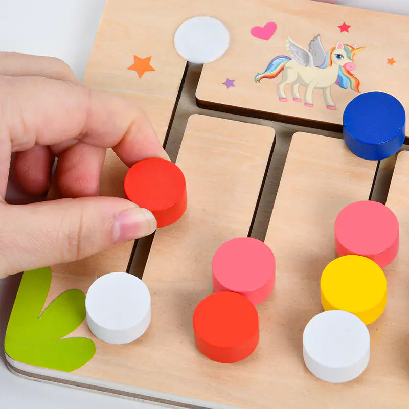 Brain-Boosting Fun: Colorful Logic Training Educational Toy for Kids!