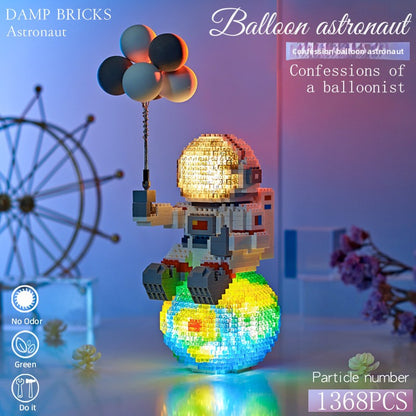 Glow Astronaut Building Blocks for Space STEM Play