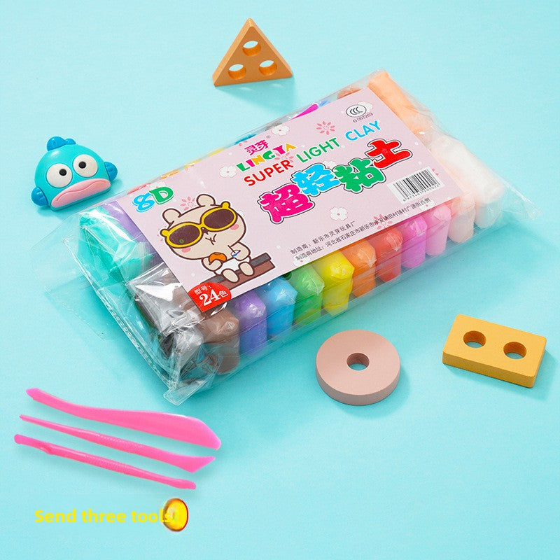 Ultra-Light Modeling Clay Set – 12, 24 or 36 Colors