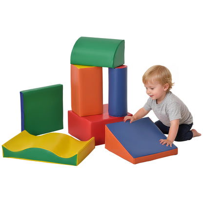 Safe, Soft & Toddler-Tough: 7-Piece Montessori Climbing Set with Premium Wipe-Clean PU Leather