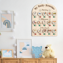 Wooden Daily Routine Board for Kids
