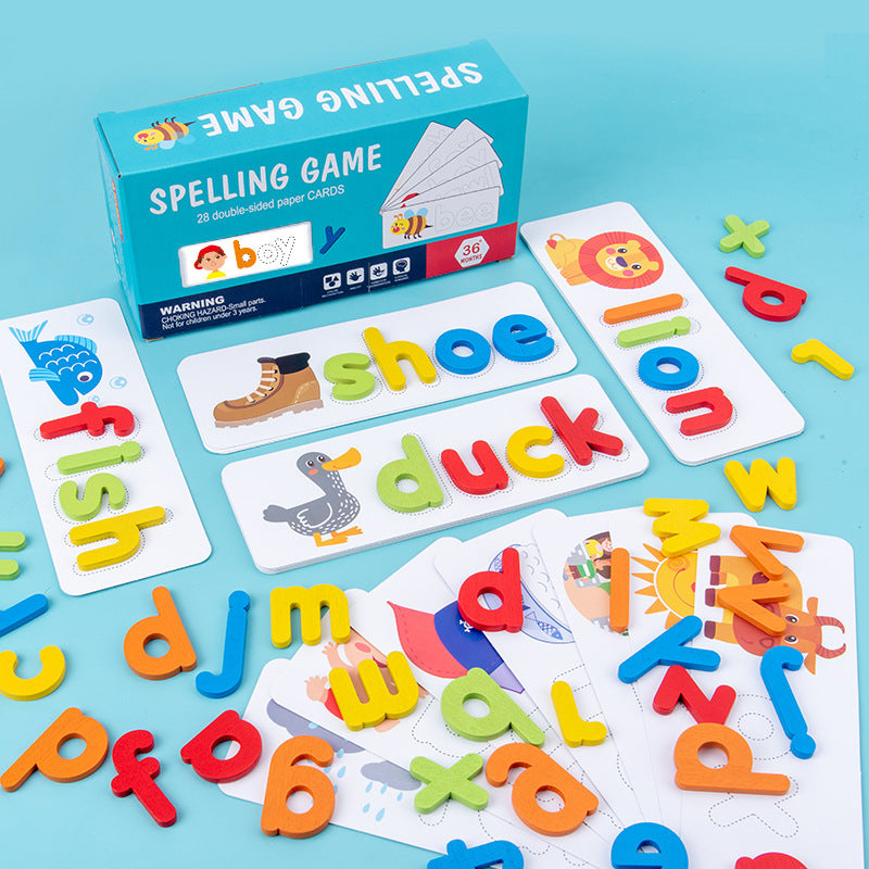 Wooden Spelling Puzzle for Kids