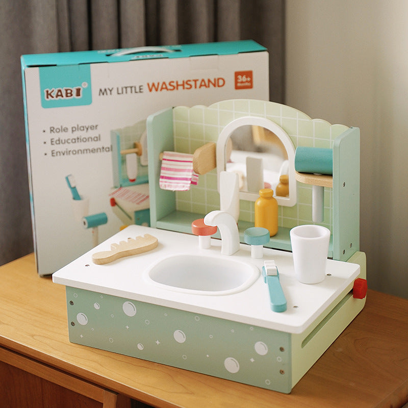 Wooden Tea Set Kitchen Pretend Play Toy