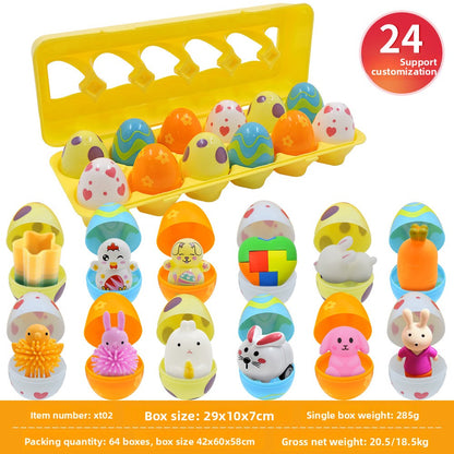 Easter Puzzle Egg Toy Set for Kids