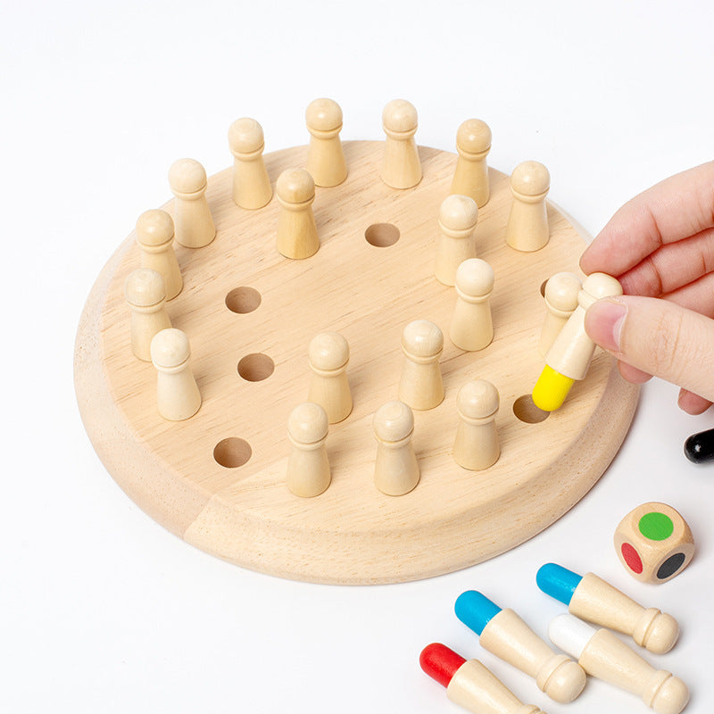 Wooden Memory Chess Game – Small & Large Options