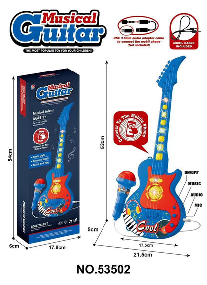 Kids Microphone Toy with LED Lights