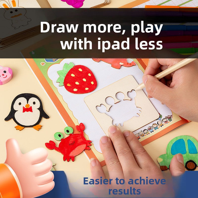 Wooden Drawing Stencils for Kids