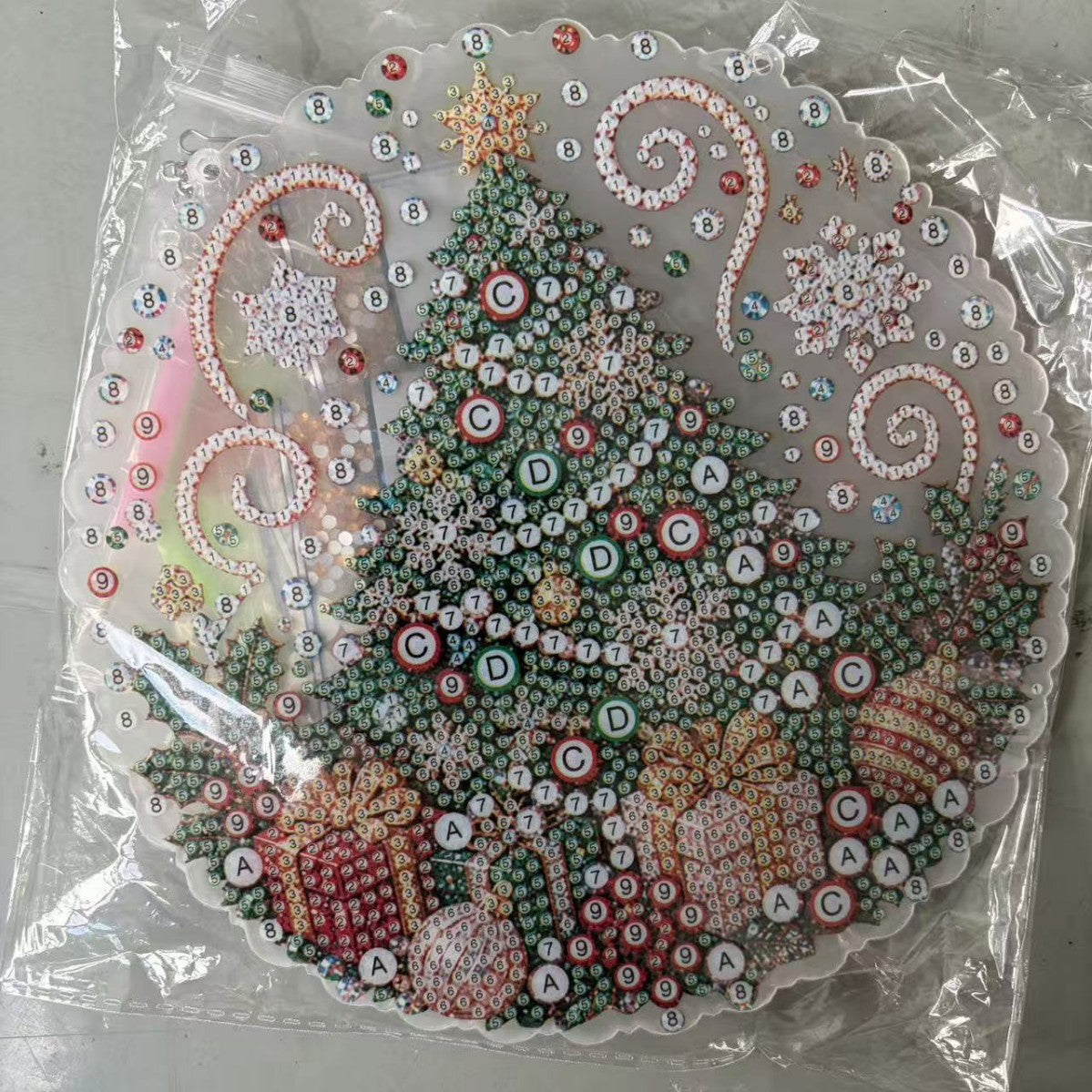 5D Christmas Diamond Painting Kit, 20 × 20 cm