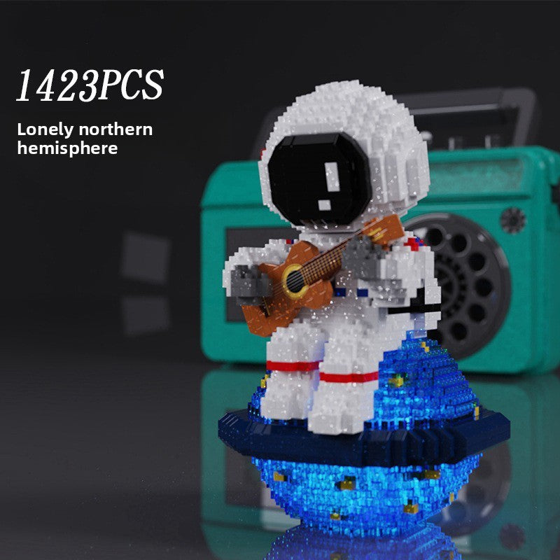 Glow Astronaut Building Blocks for Space STEM Play
