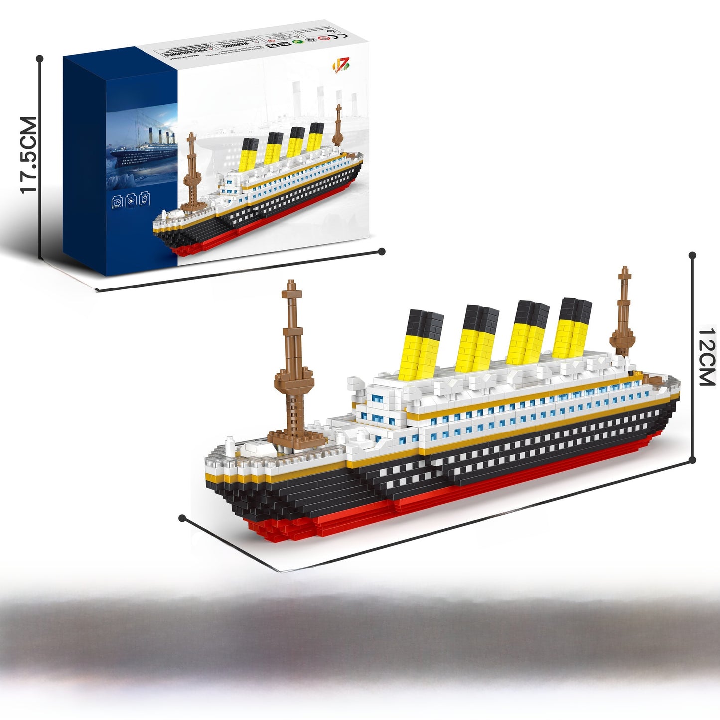 Historic Ship Building Blocks for Kids Titanic
