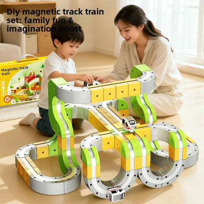 Magnetic Educational Train Set for Kids