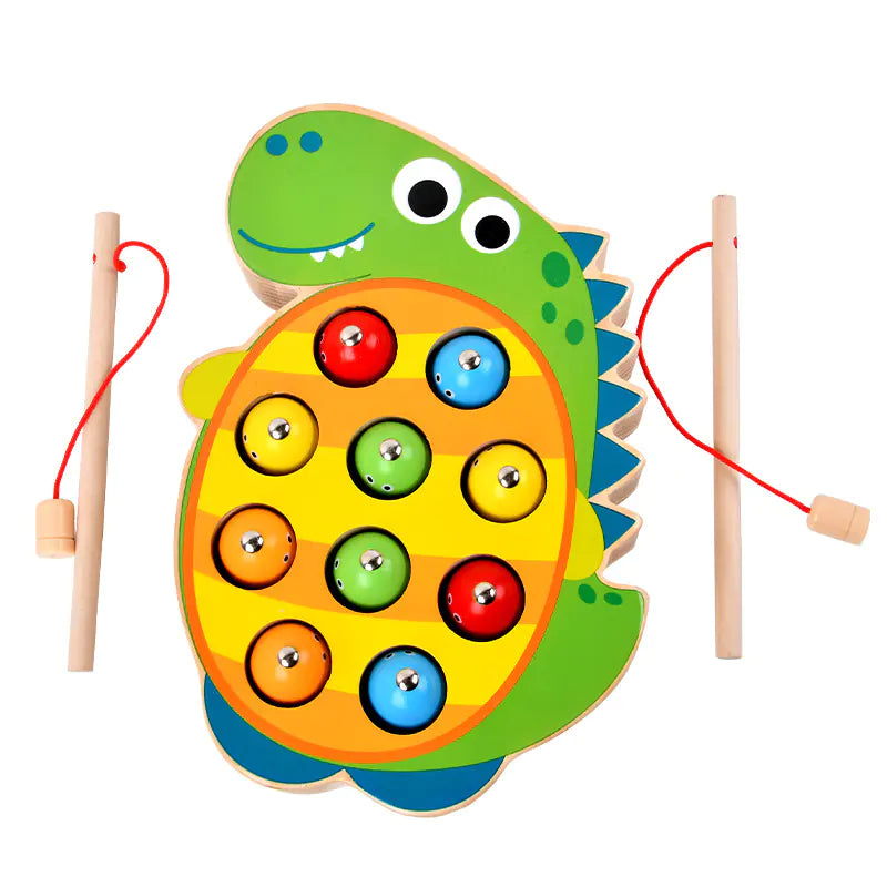 Cast & Catch: Wooden Magnetic Fishing Toy for Early Education! 🎣🌳