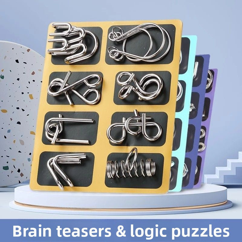Brain Puzzle Unlocking Toy for Kids Logic Skills