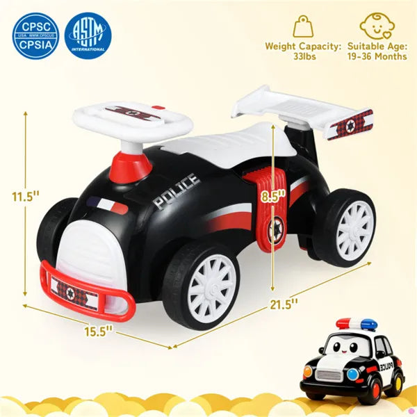 Musical Ride-On Car for Toddlers